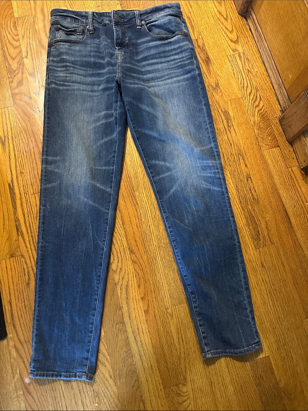 American Eagle Outfitters Straight Leg Jeans in Blue Wash Cozy Airflex +
